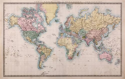 A map of the world